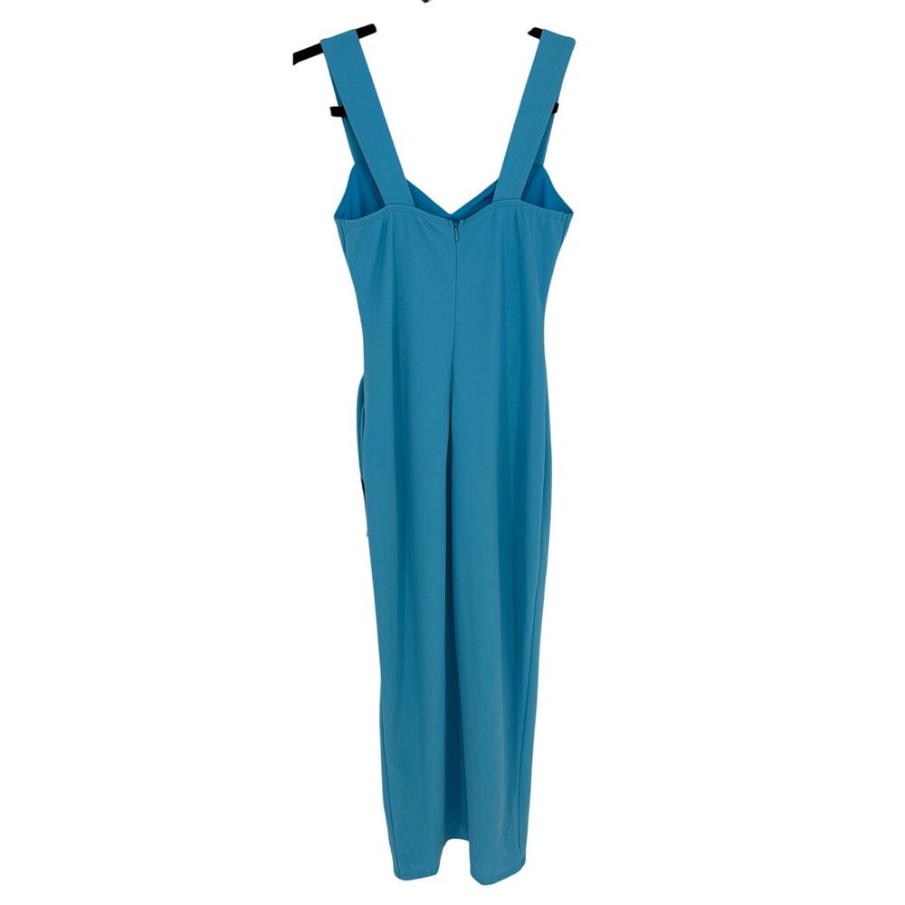 Lulus Always Beautiful Teal Blue Tulip Midi Dress XL NWOT Wedding Guest $69 - Picture 3 of 7